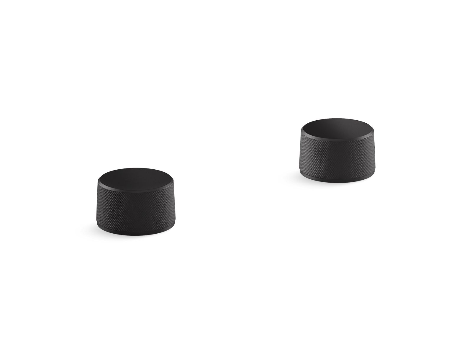 Components Deck-mount bath faucet handles with Oyl design