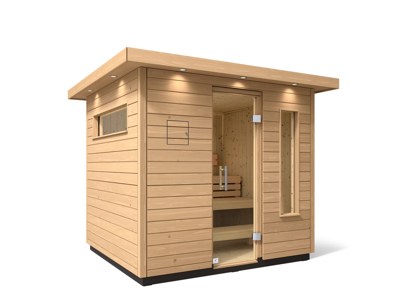 Five-person outdoor sauna