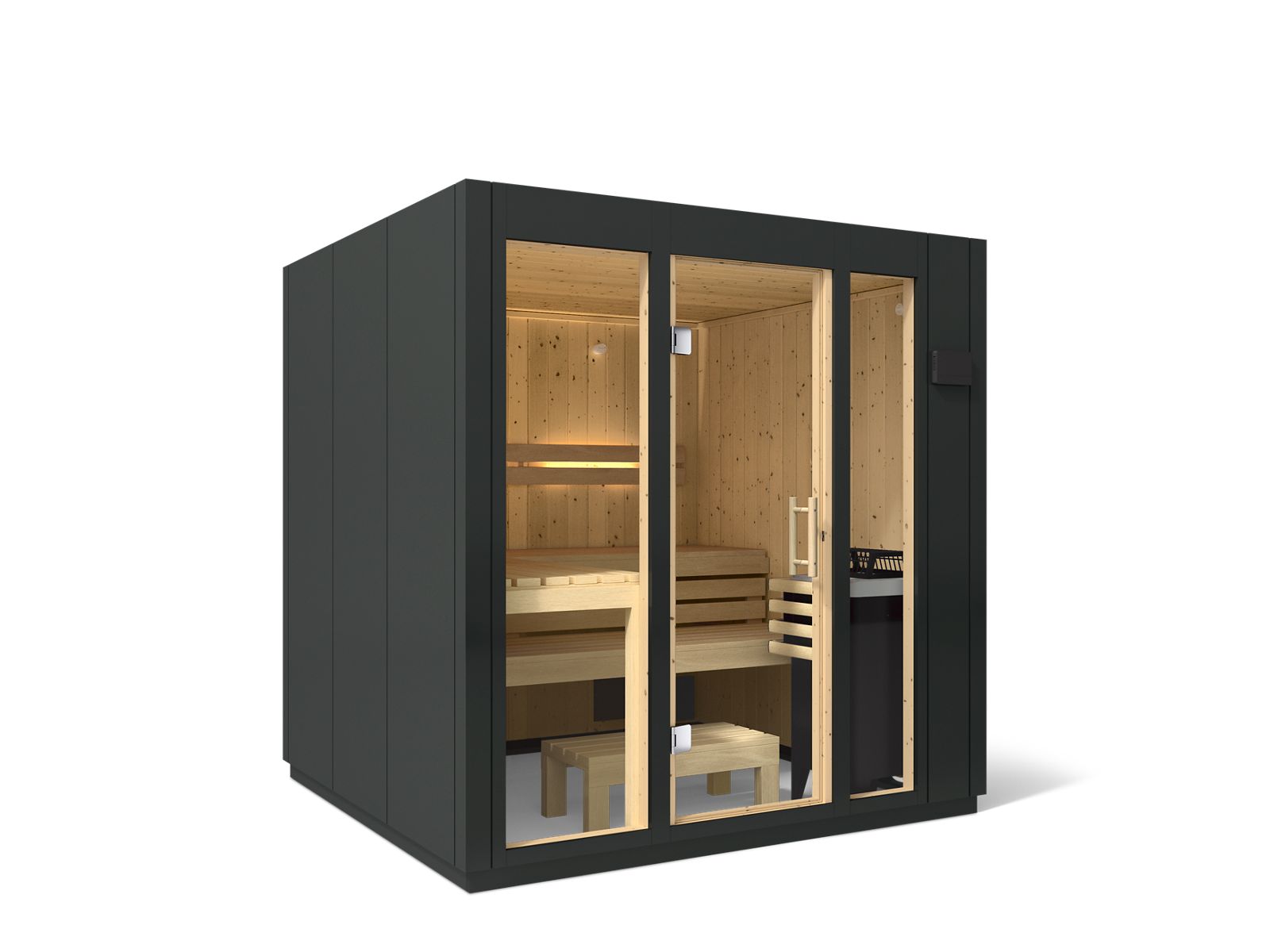 Five-person indoor sauna
