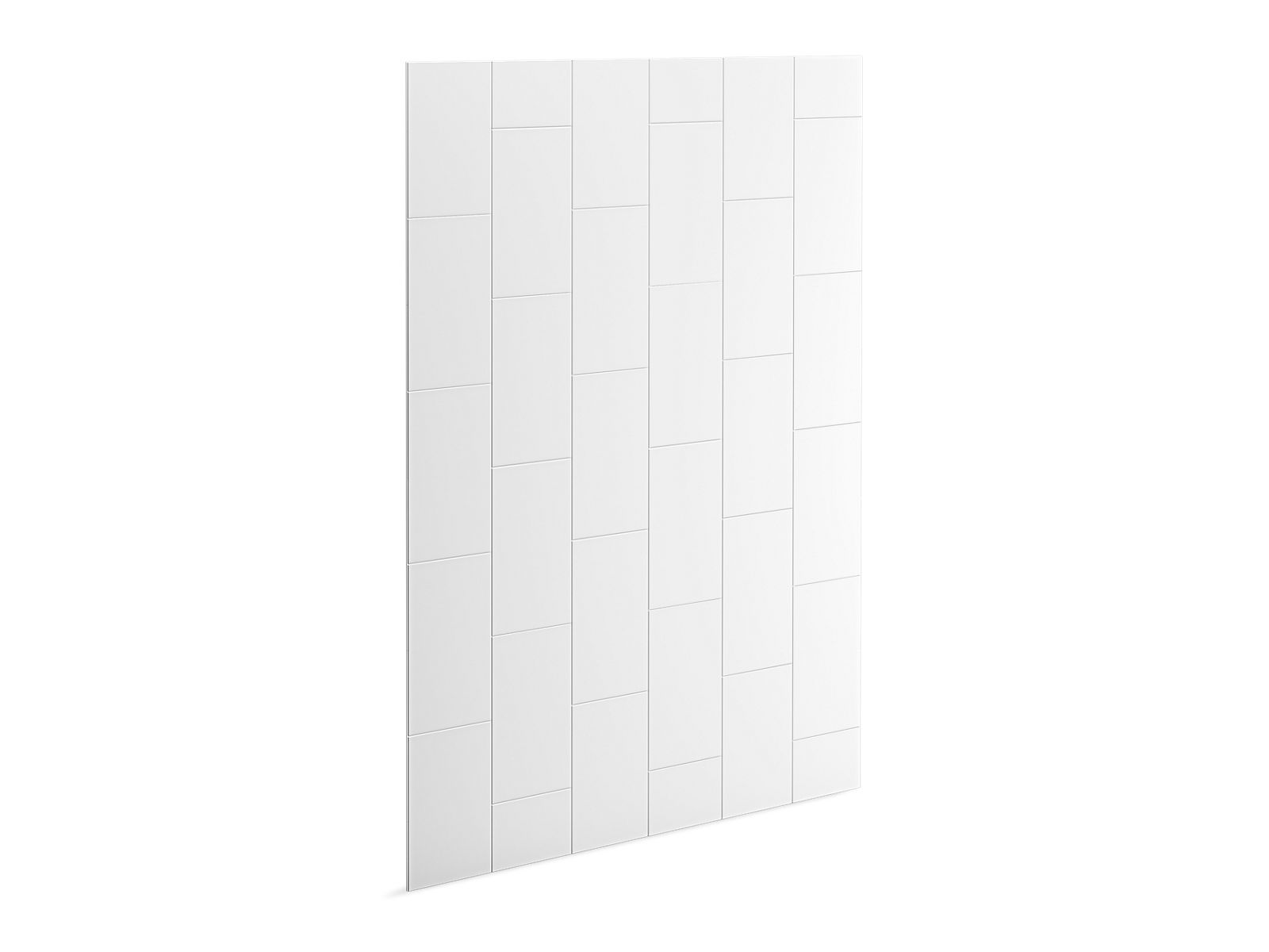 Stoneridge™ 96" x 72" shower back wall with vertical block design