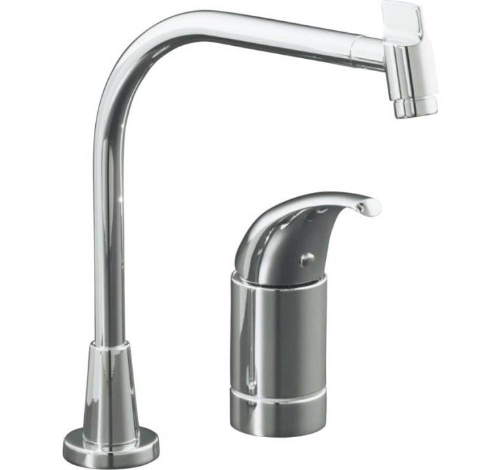 K！ Coralais Single-Control Kitchen Sink Faucet with Multi-Swivel