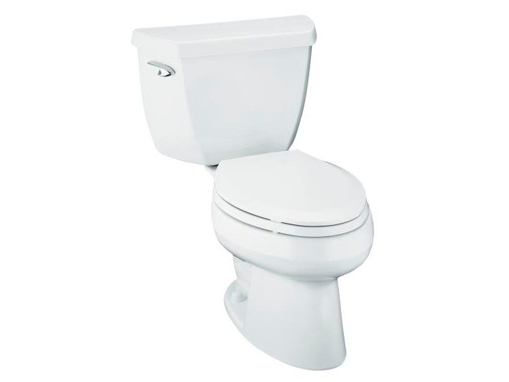 Wellworth Elongated Toilet with Left-Hand Trip Lever, and Tank