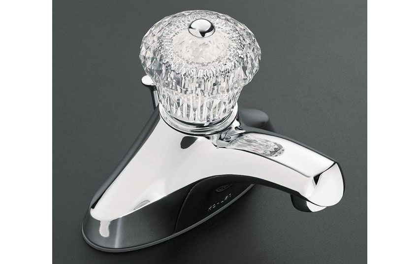 Coralais Single-Control Centerset Lavatory Faucet Sculptured