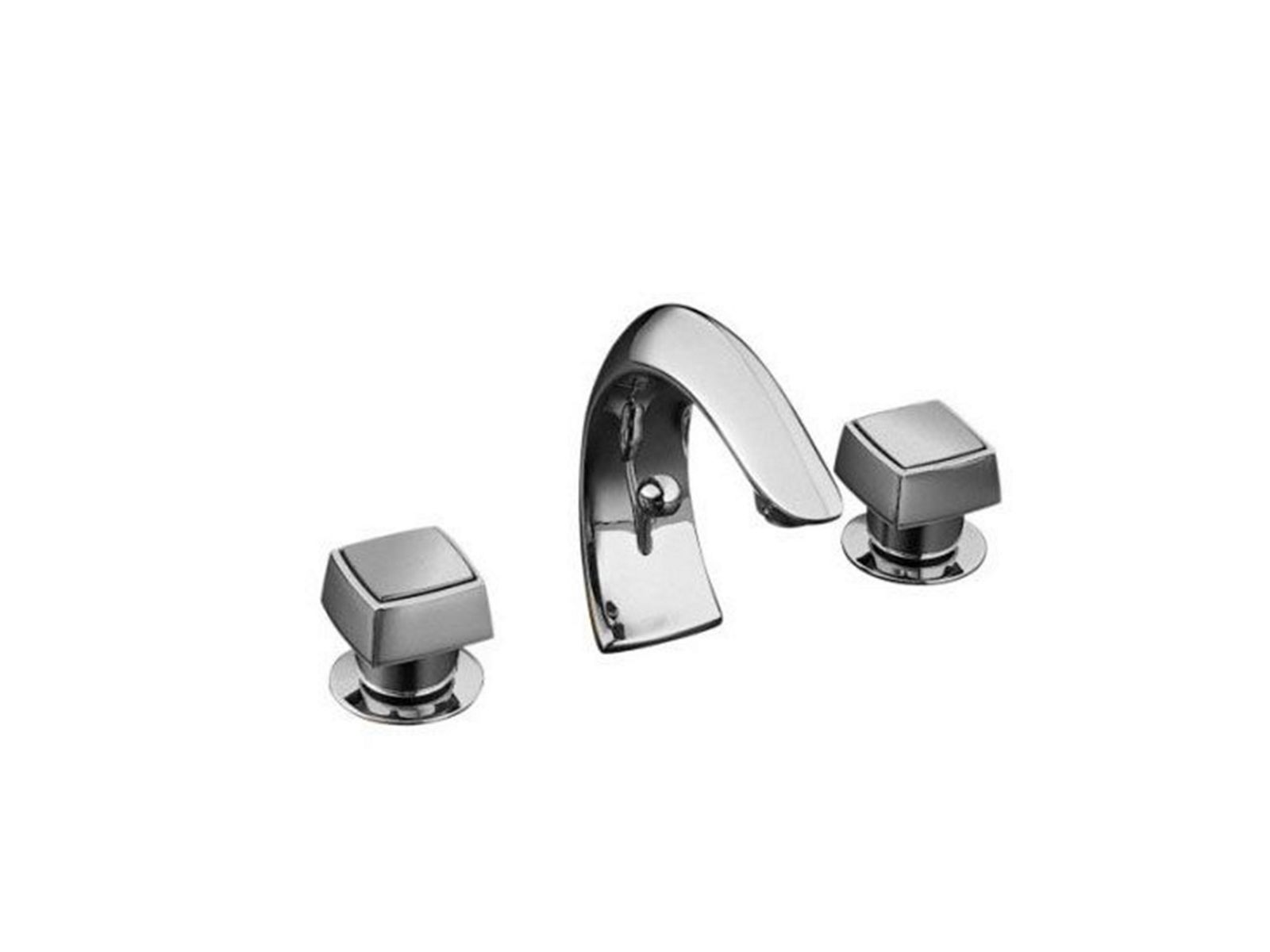 Alterna Widespread Lavatory Faucet with Crescent Spout and Square ...