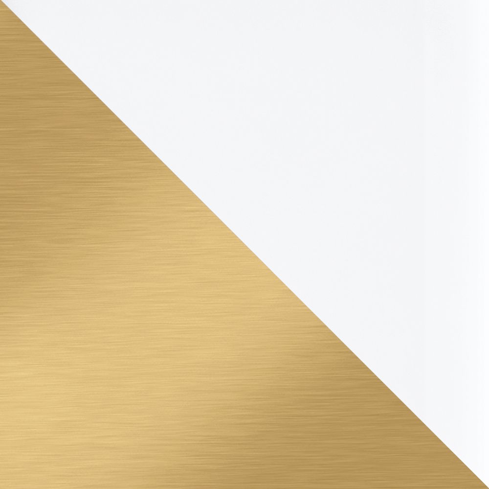 **ColorFinish_s - White with Vibrant Brushed Moderne Brass