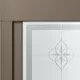 Anodized Deep Bronze with Frosted Glass Texture