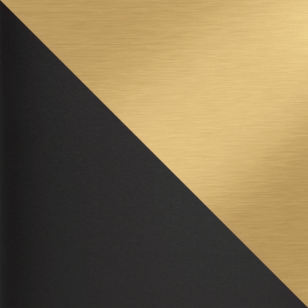 **ColorFinish_s - Black Stainless & Moderne Brushed Brass