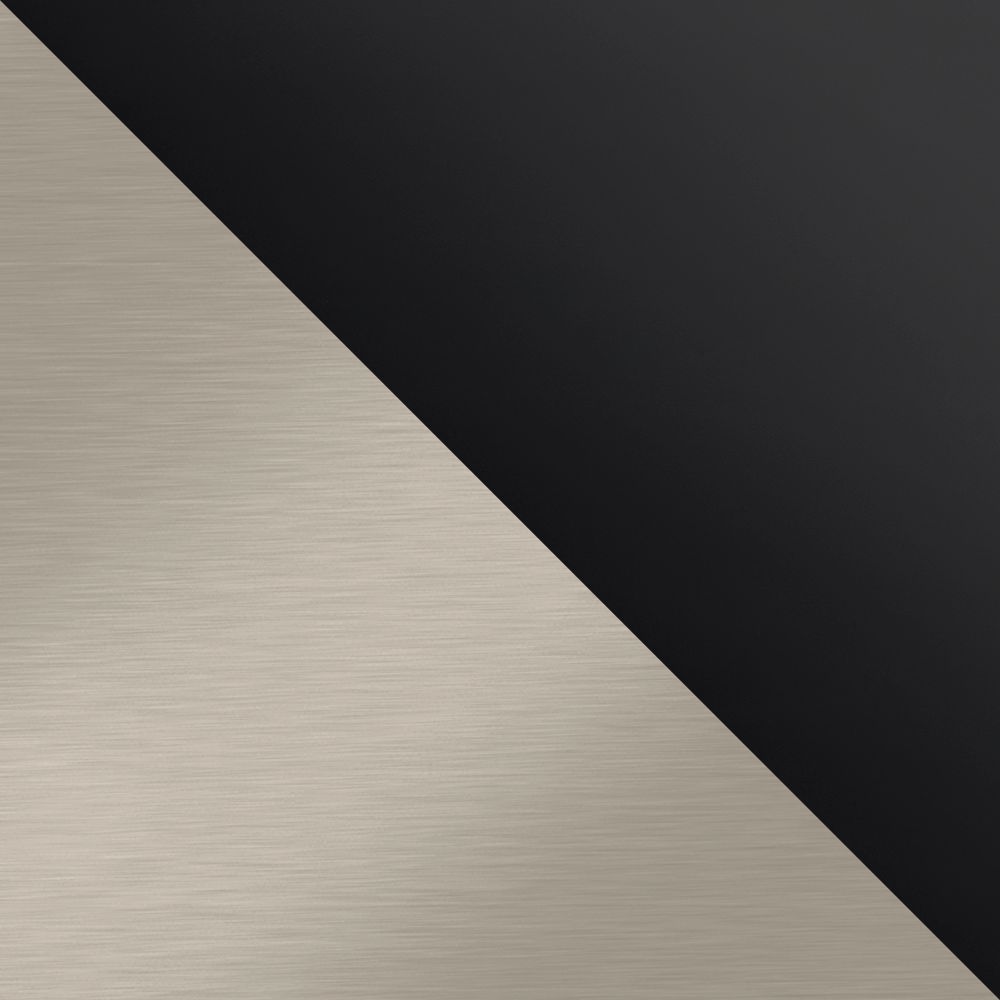 ColorFinish_s - Matte Black with Brushed Nickel