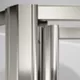 Nickel Frame Finish with Frosted Glass Texture