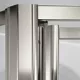 Crystal Clear glass with Brushed Nickel frame