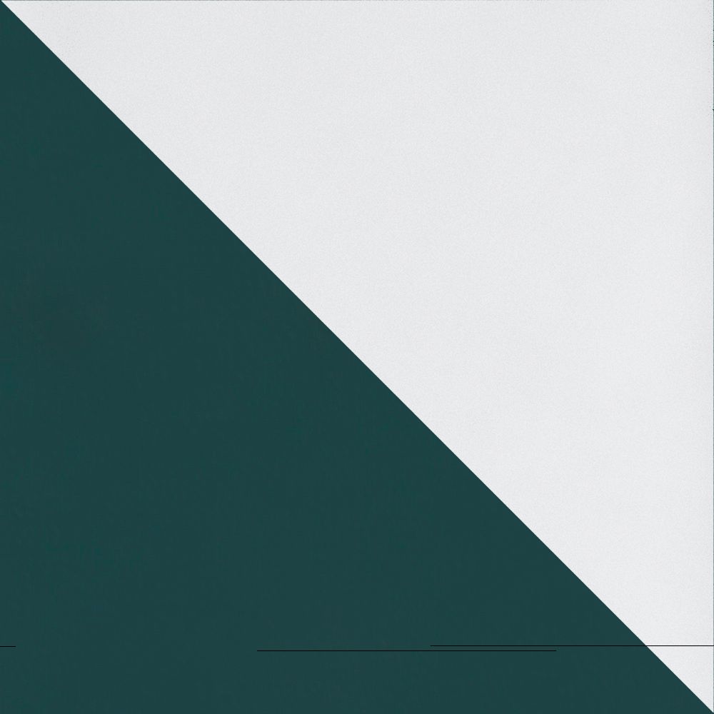 Teal Exterior with White Interior