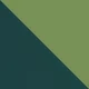 Teal Exterior with Fresh Green Interior