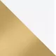 White with Moderne Brushed Brass