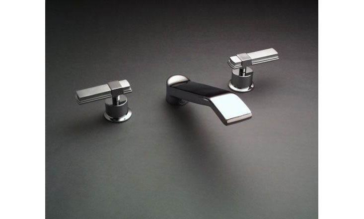 Alterna Deck-Mount High-Flow Bath Faucet Trim Square Handles with ...
