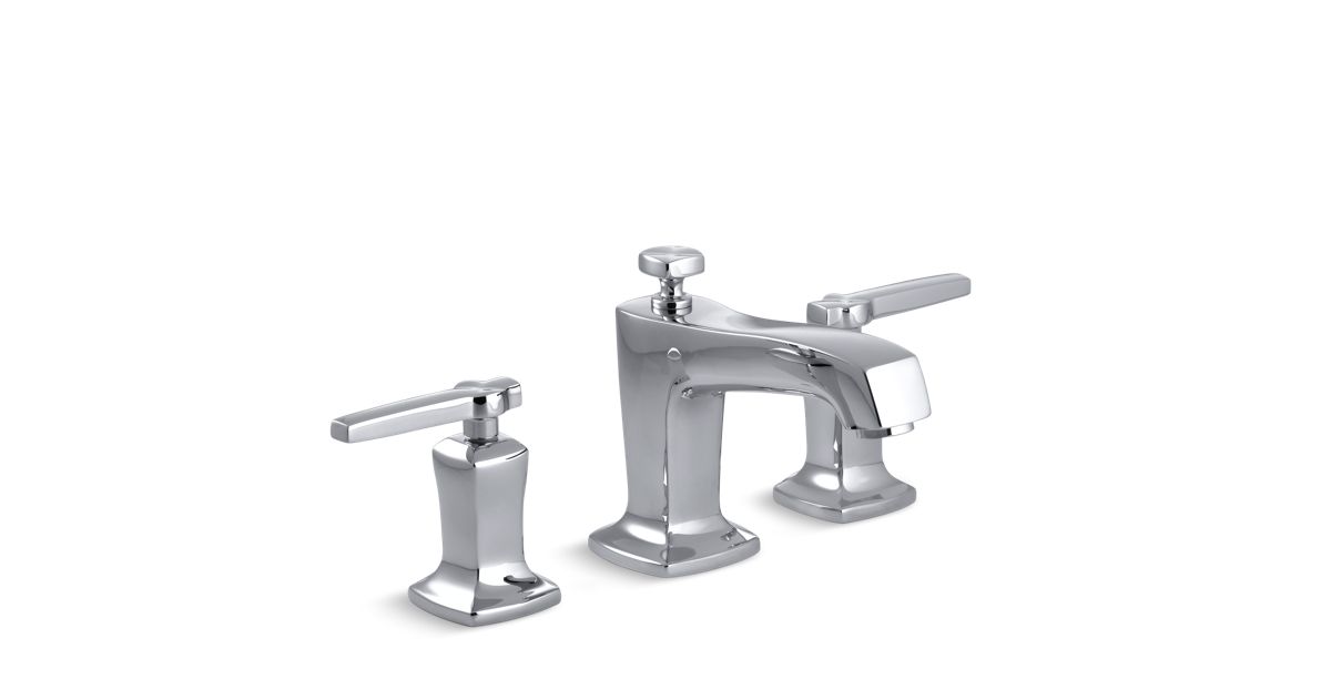 K 16232 4 Margaux Widespread Sink Faucet With Lever Handles Kohler - Kohler Widespread Bathroom Sink Faucet
