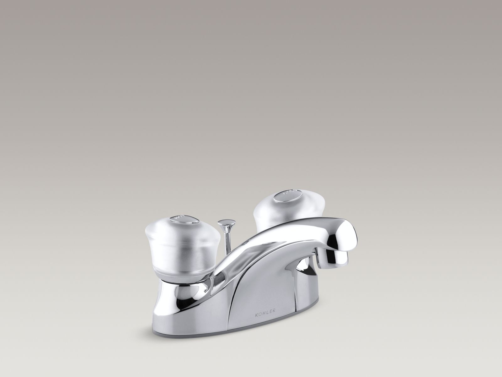 K 15241 7 Coralais Centerset Sink Faucet With Sculptured Handles KOHLER   Zaa53931