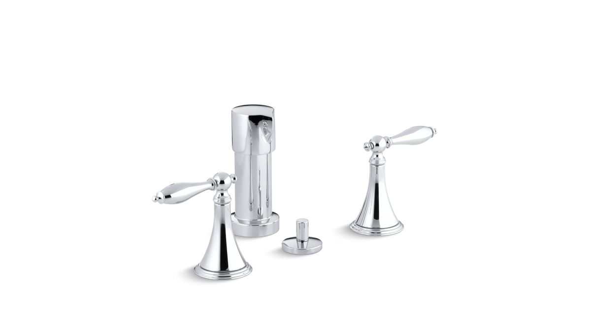K3164M Finial Bidet Faucet with Lever Handles KOHLER Canada