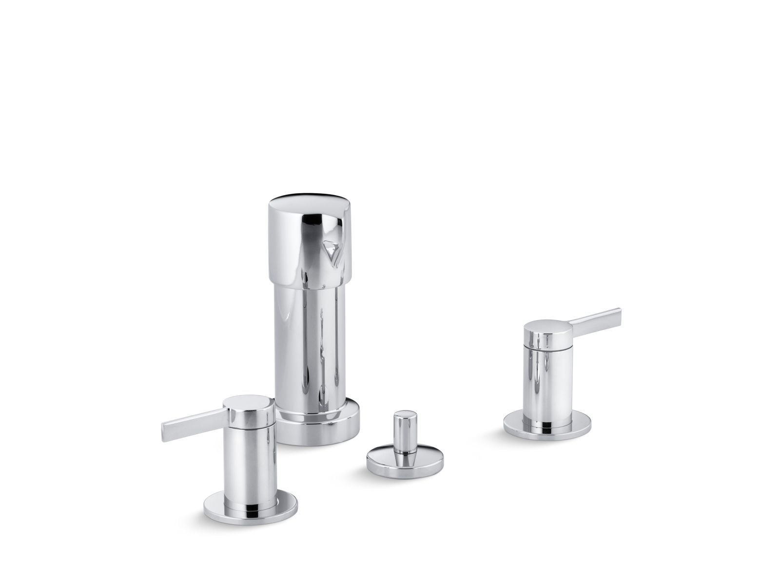 K-960-4-CP | Stillness™ Vertical spray bidet faucet with lever