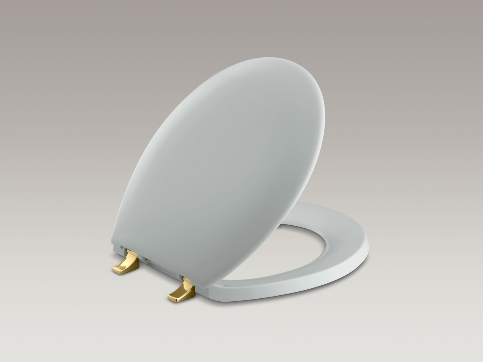 Bancroft Round Closed-Front Toilet Seat with Vibrant Polished