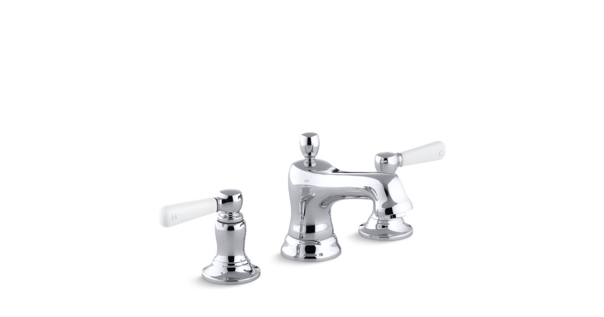 K105774P Bancroft Widespread Sink Faucet, Ceramic Lever Handles