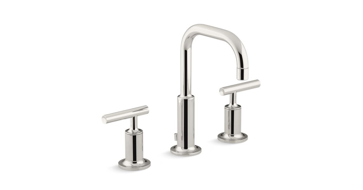 K144064 Purist Widespread Sink Faucet with Low Lever Handles