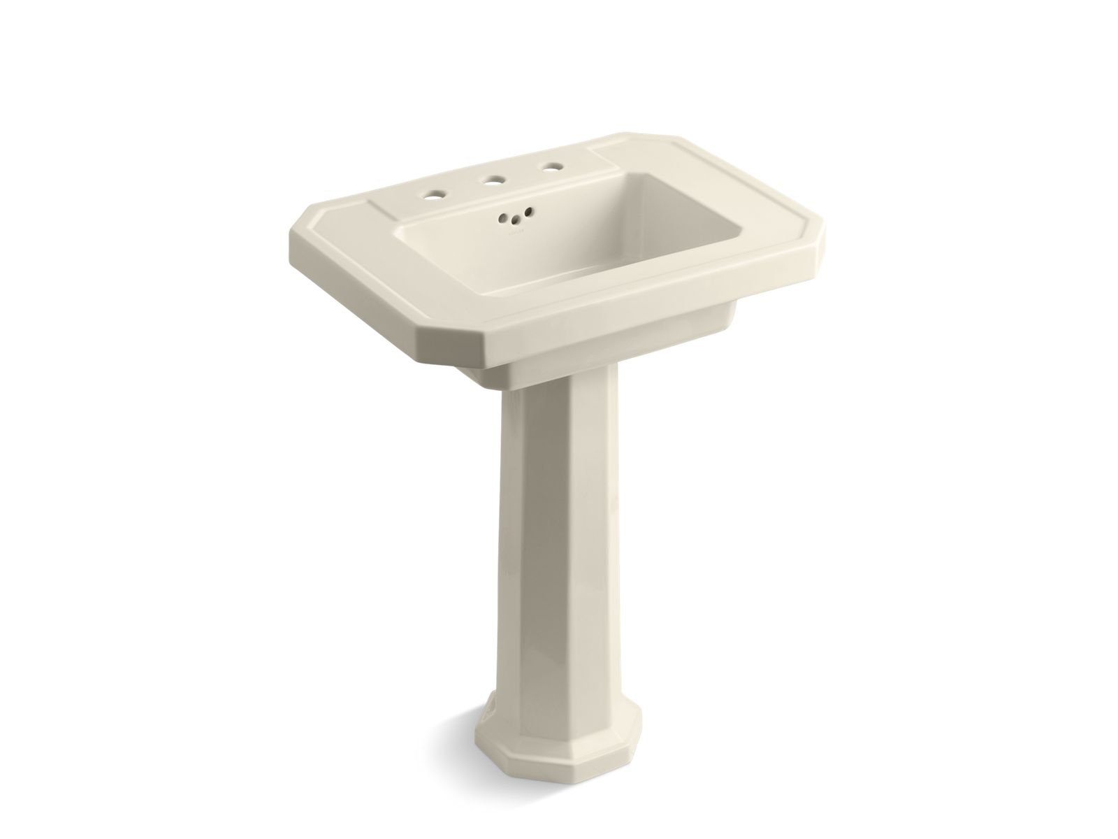 kk…. KOHLER | K-2322-8 | Kathryn Fireclay Basin and Pedestal with 8