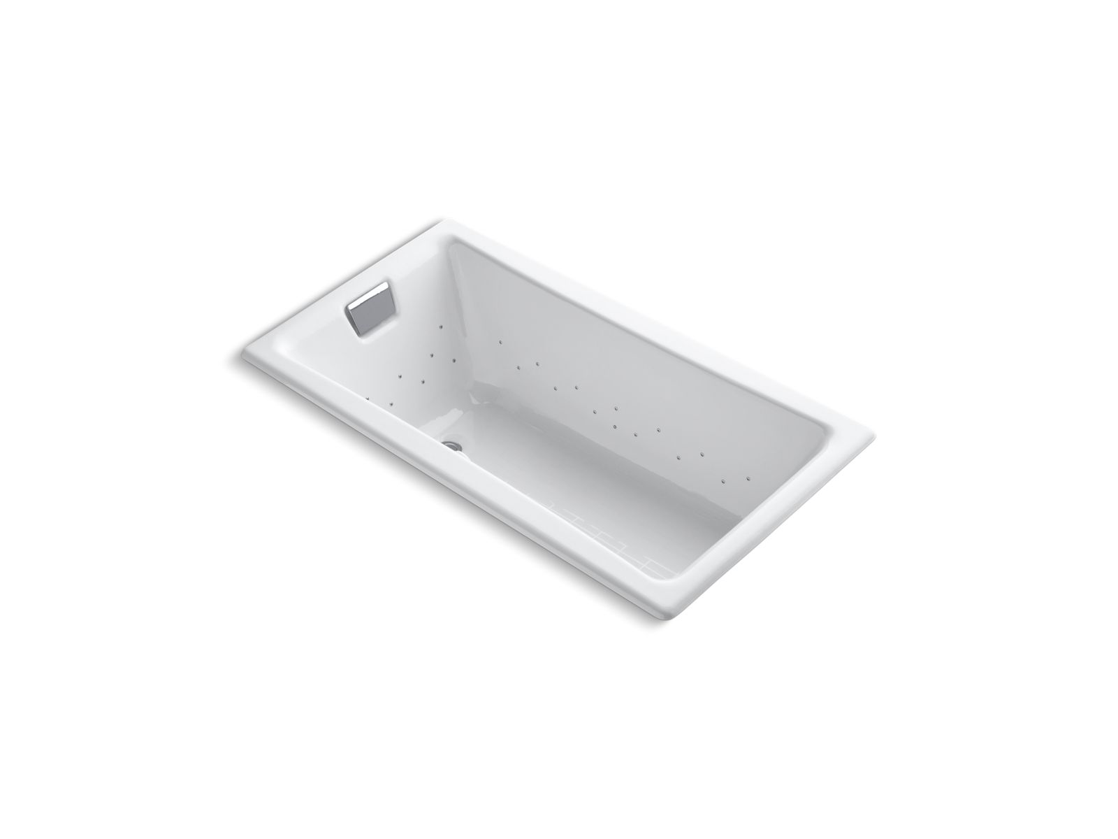 Tea-for-Two 60" x 32" drop-in Heated BubbleMassage air bath