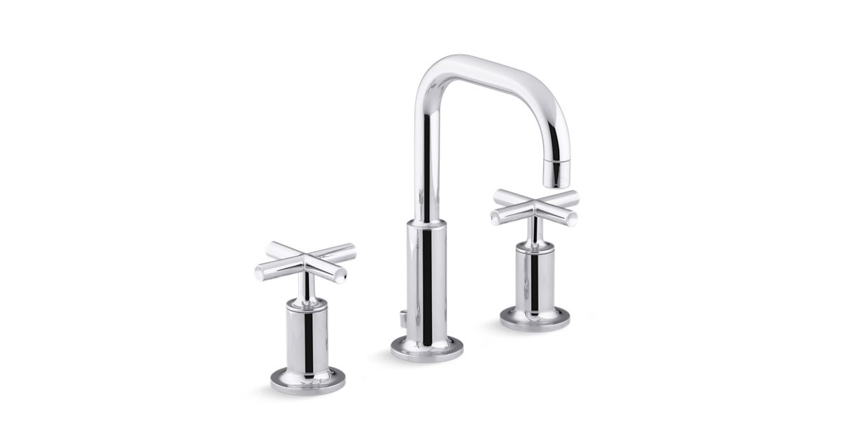 Sink Faucet With Low Cross Handles, Bathroom Sink Faucet Types