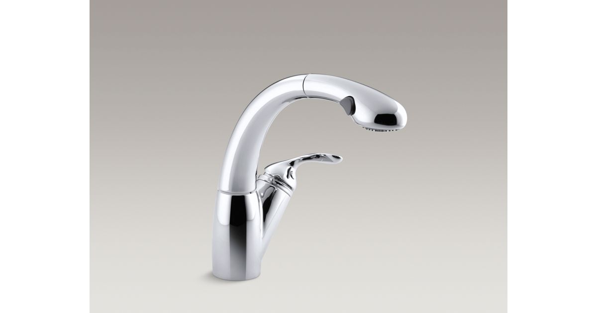 Avatar Single-Handle Pullout Spray Kitchen Sink Faucet | K-6352 | KOHLER