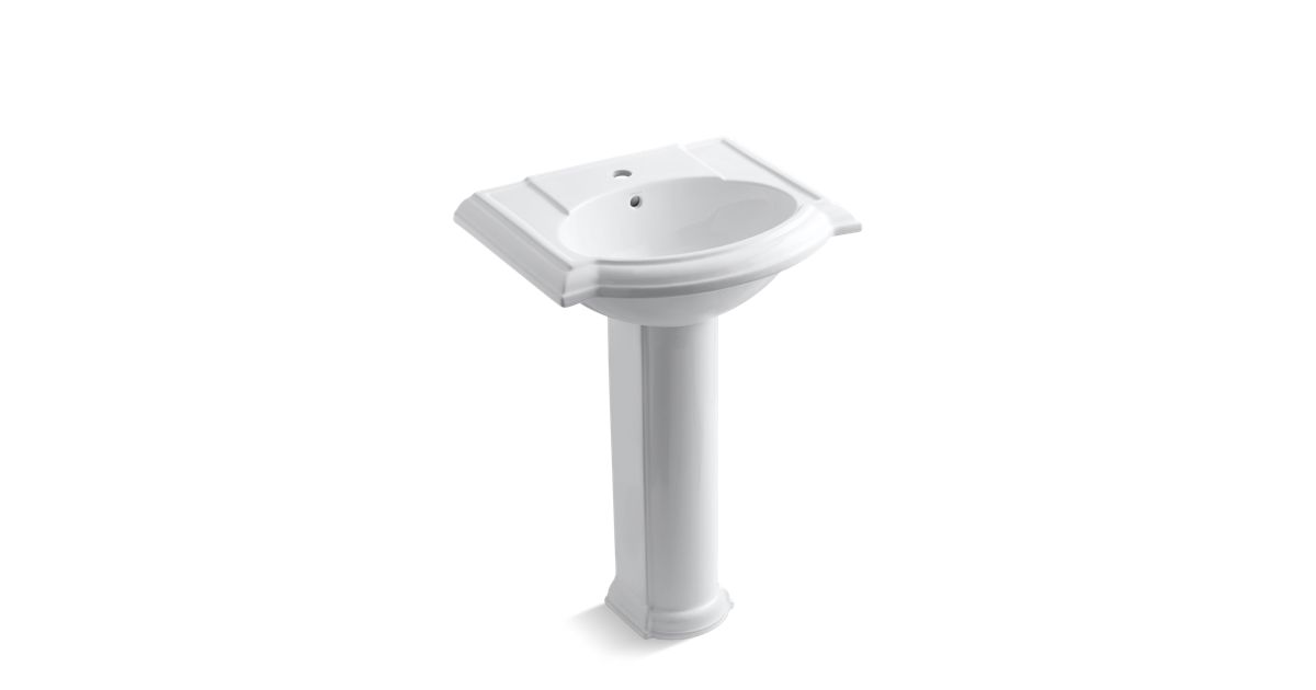 K22861 Devonshire Pedestal Sink with Single Faucet Hole KOHLER Canada