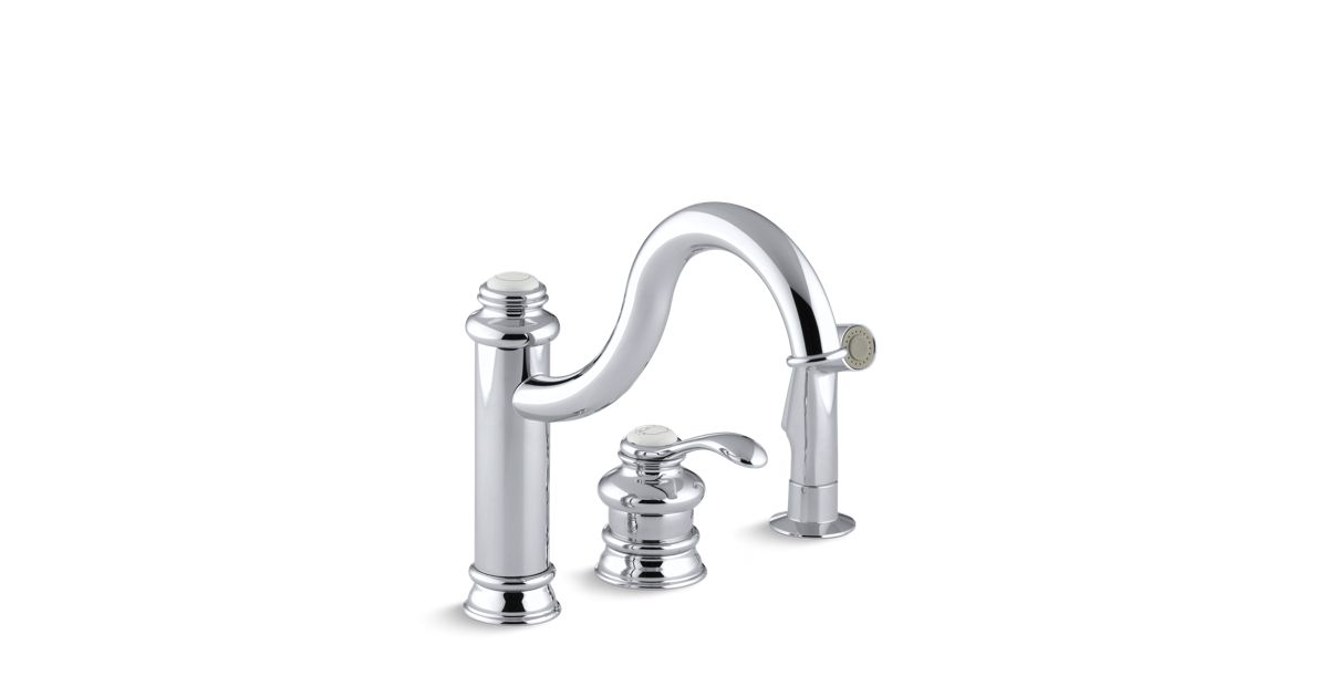 K12185 Fairfax SingleHandle Remote Valve Kitchen Sink Faucet KOHLER