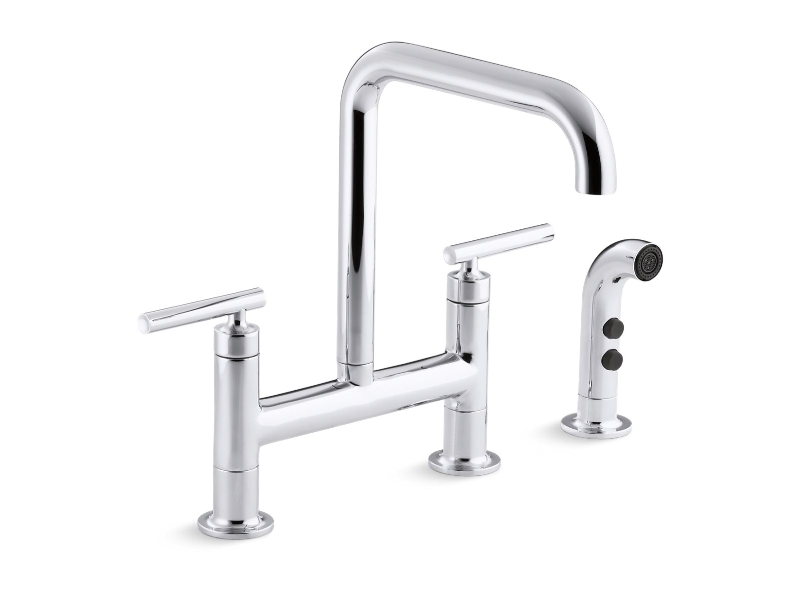 Purist Deck Mount Bridge Faucet