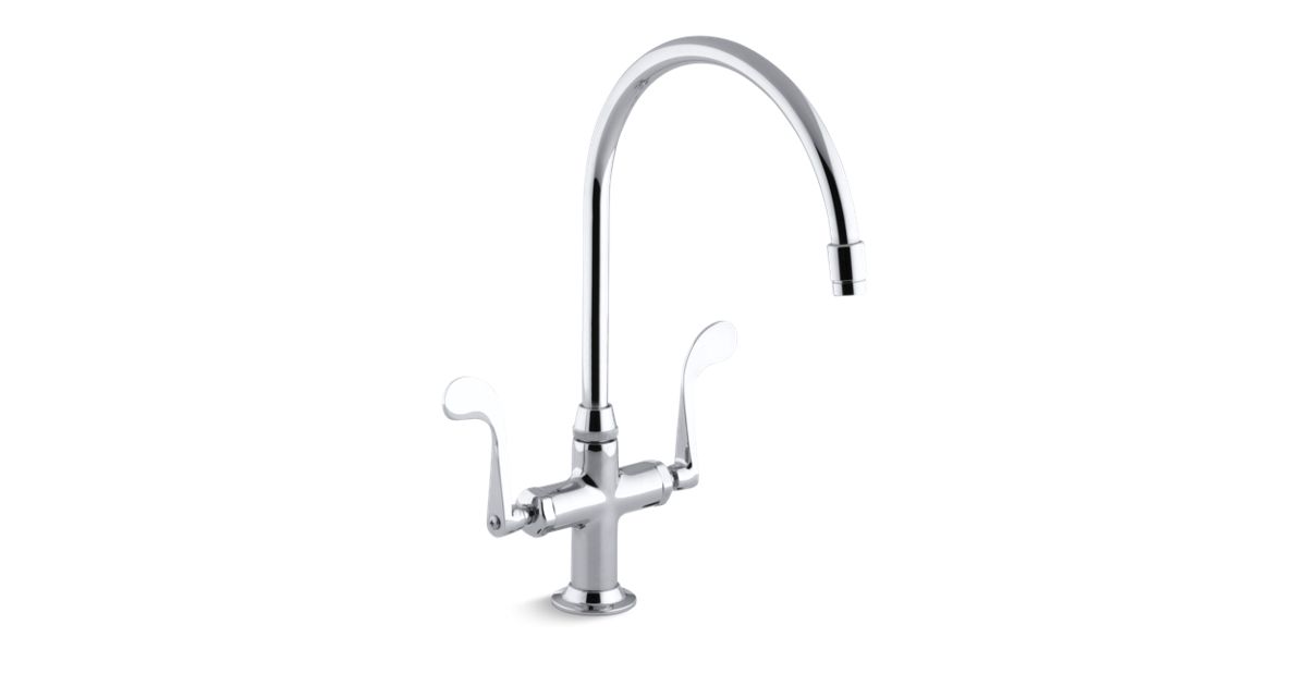K8762 Essex Kitchen Sink Faucet with Blade Handles KOHLER