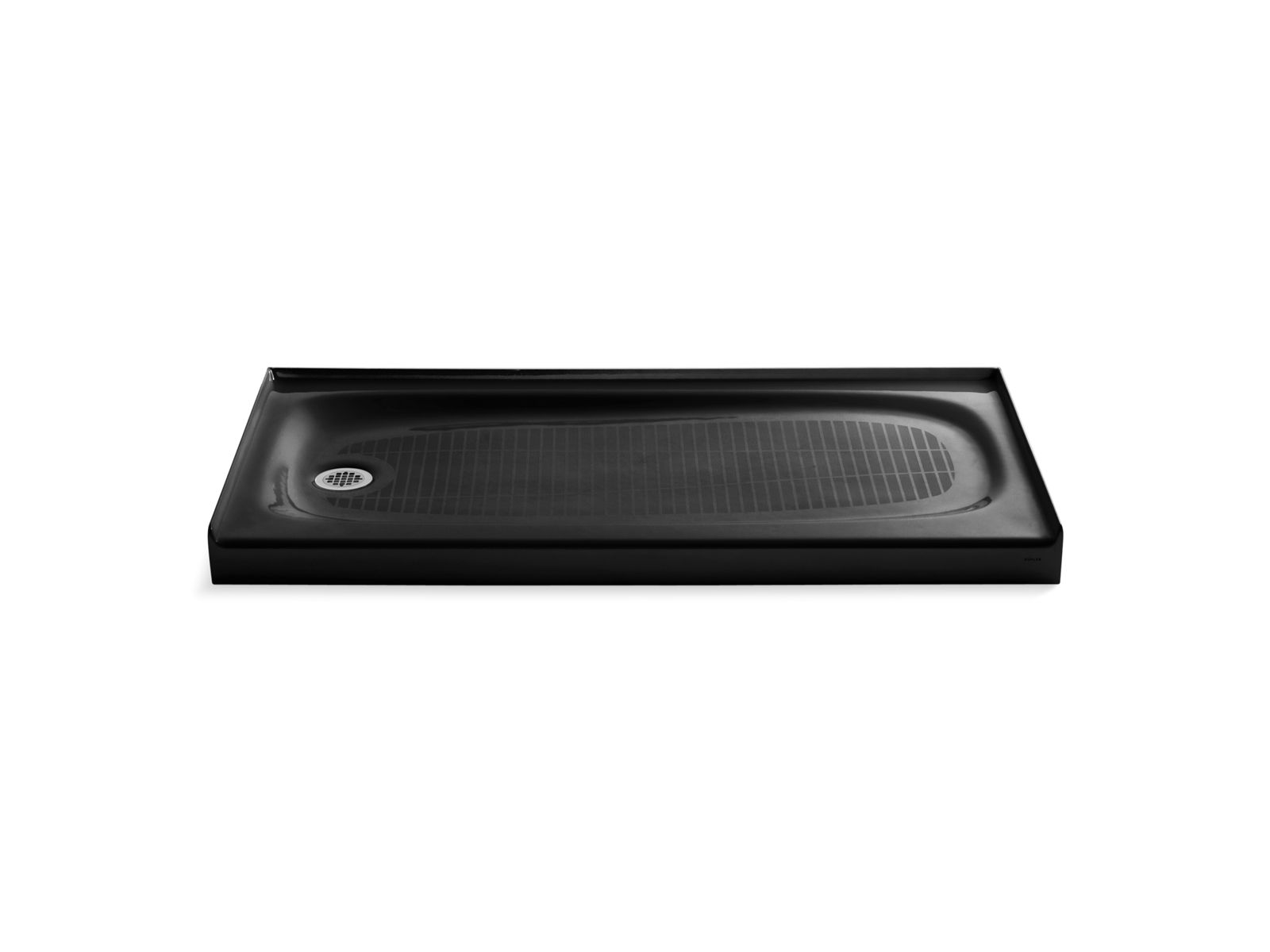 Salient 60" x 30" alcove shower base, left drain