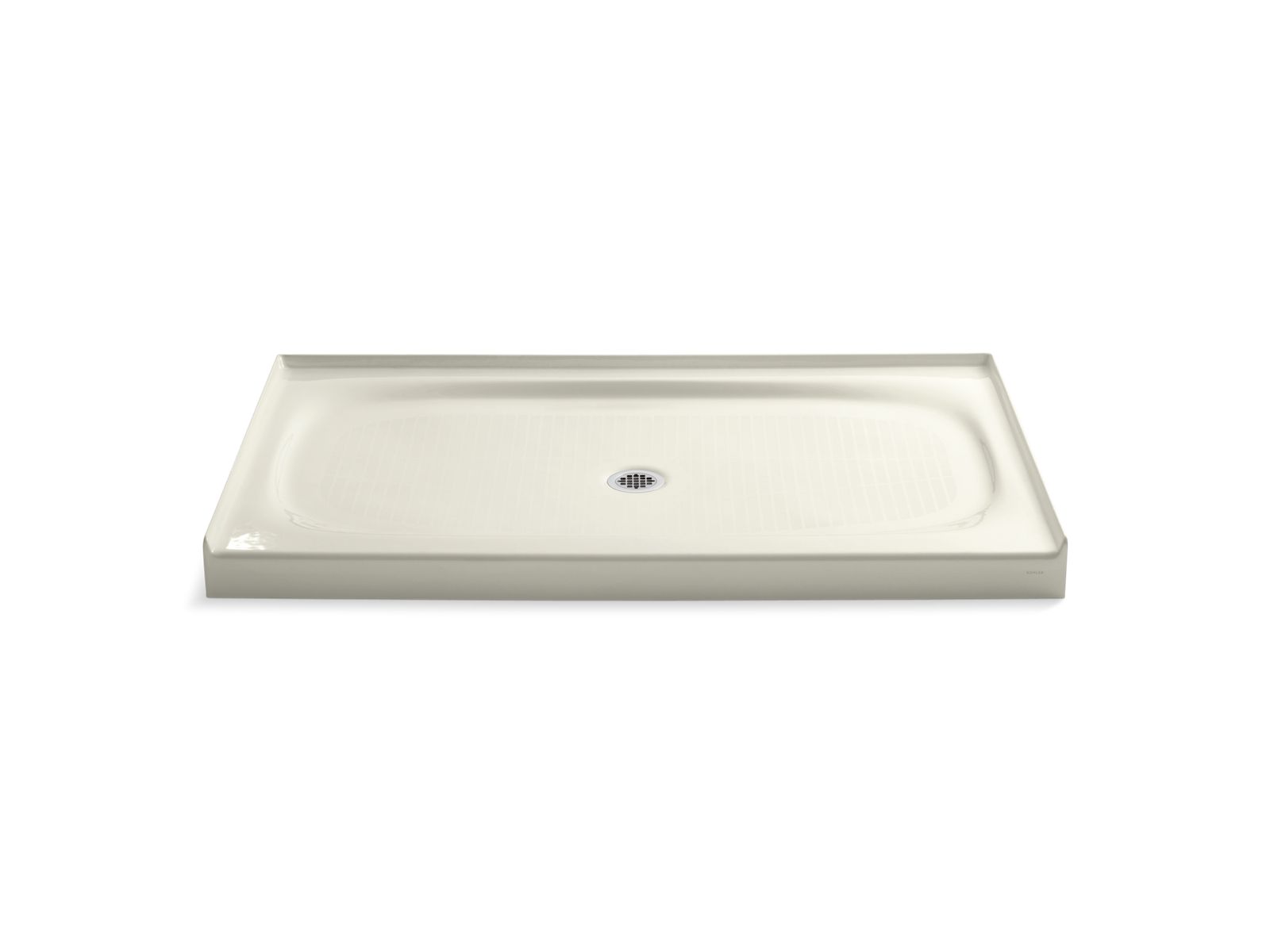 Salient 60" x 36" alcove shower base, center drain