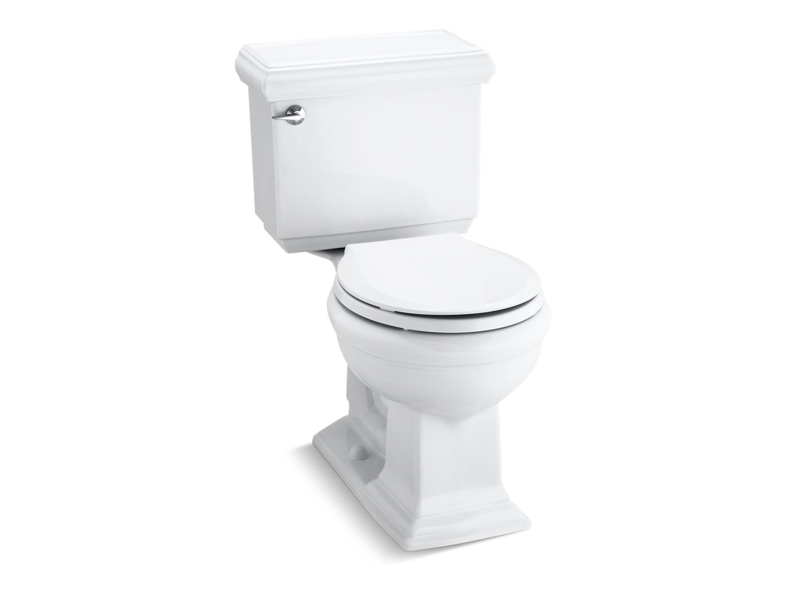 Kohler Co., Toilet, Featuring the elegant architectural look of the Memoirs collection with Classic design, this two-piece