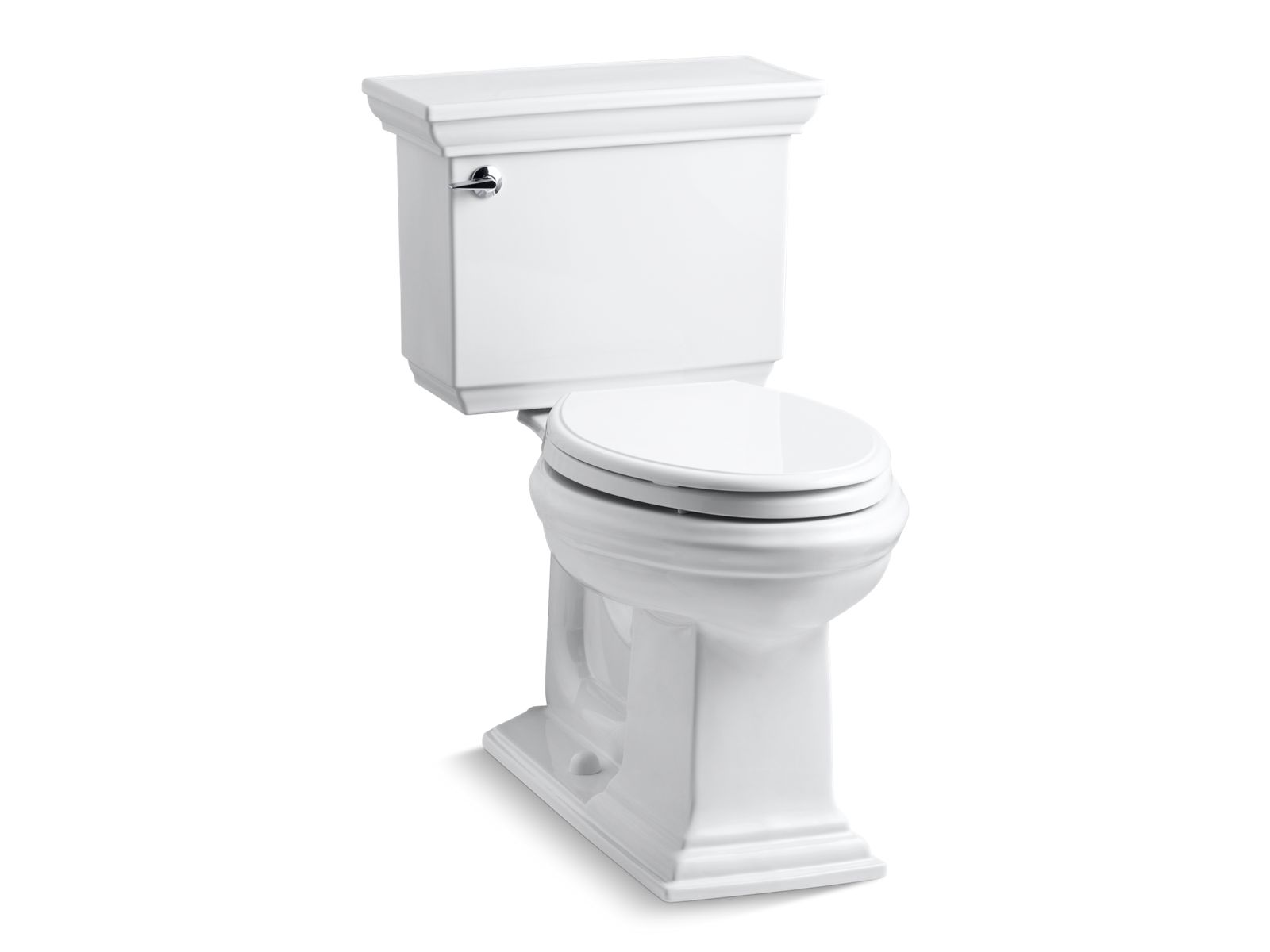 Kohler Co., Toilet, Featuring the elegant architectural look of the Memoirs collection with Stately design, this two-piece