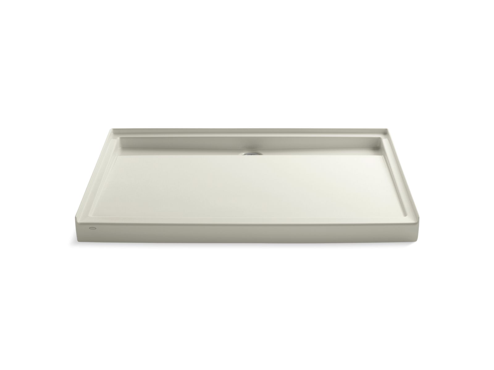 Groove 60" x 42" alcove shower base, rear center drain