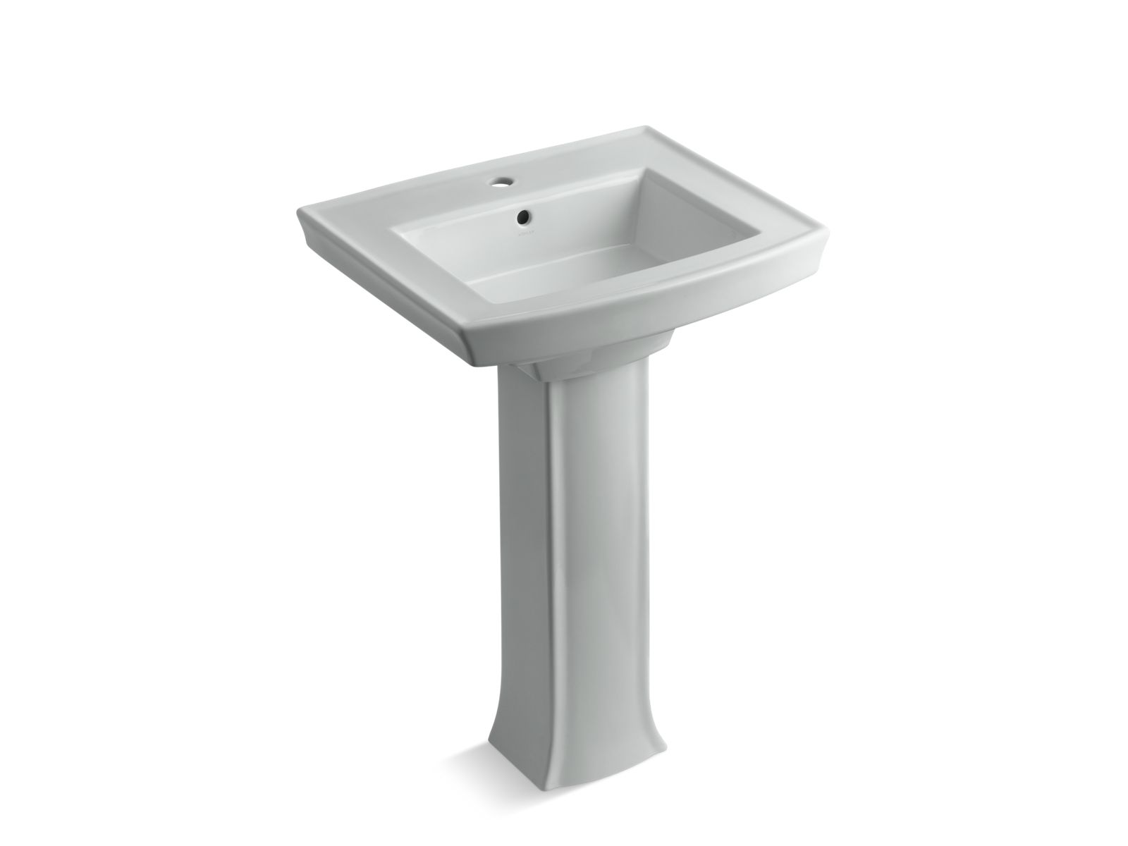 Archer 24" rectangular pedestal bathroom sink