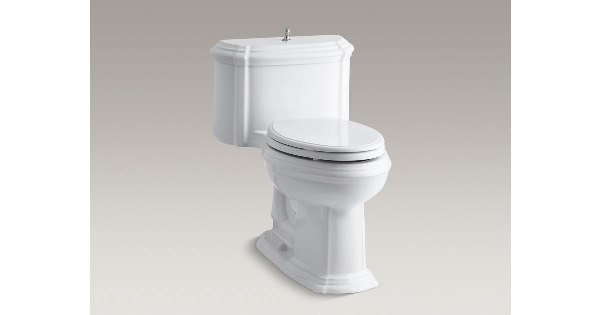 KOHLERK3506Portrait 1Piece Compact Elongated 1.6GPF Toilet w/Seat