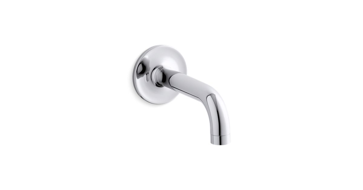 K 14427 Purist Wall Mount Bath Spout 90 Degrees Kohler