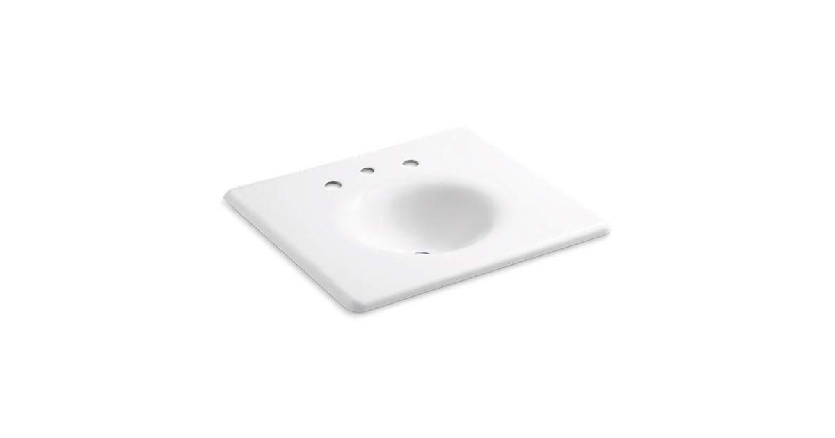 K30488 Iron/Impressions Cast Iron Sink with 8Inch Centers KOHLER Canada