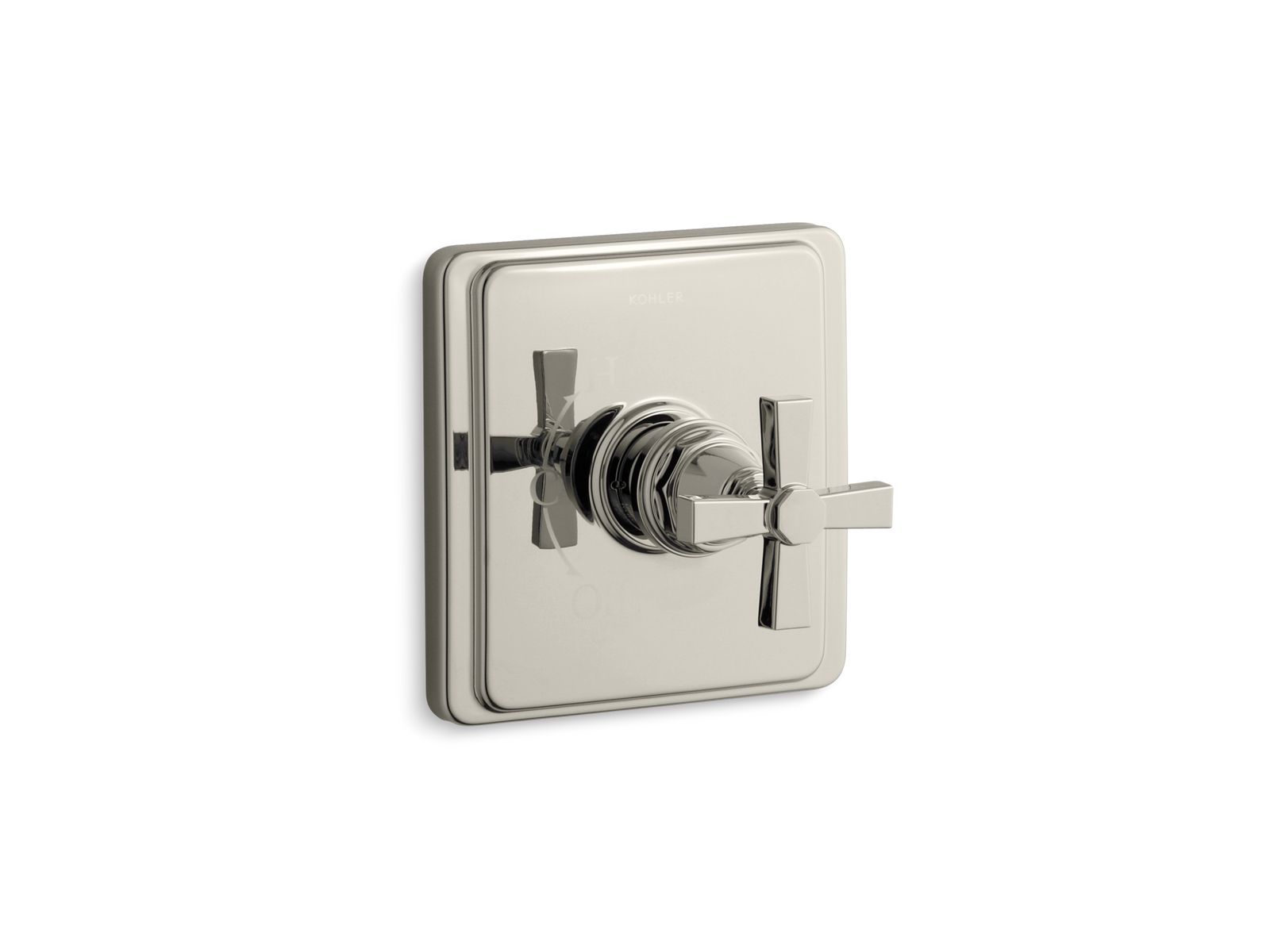 Pinstripe Pure Rite-Temp valve trim with cross handle