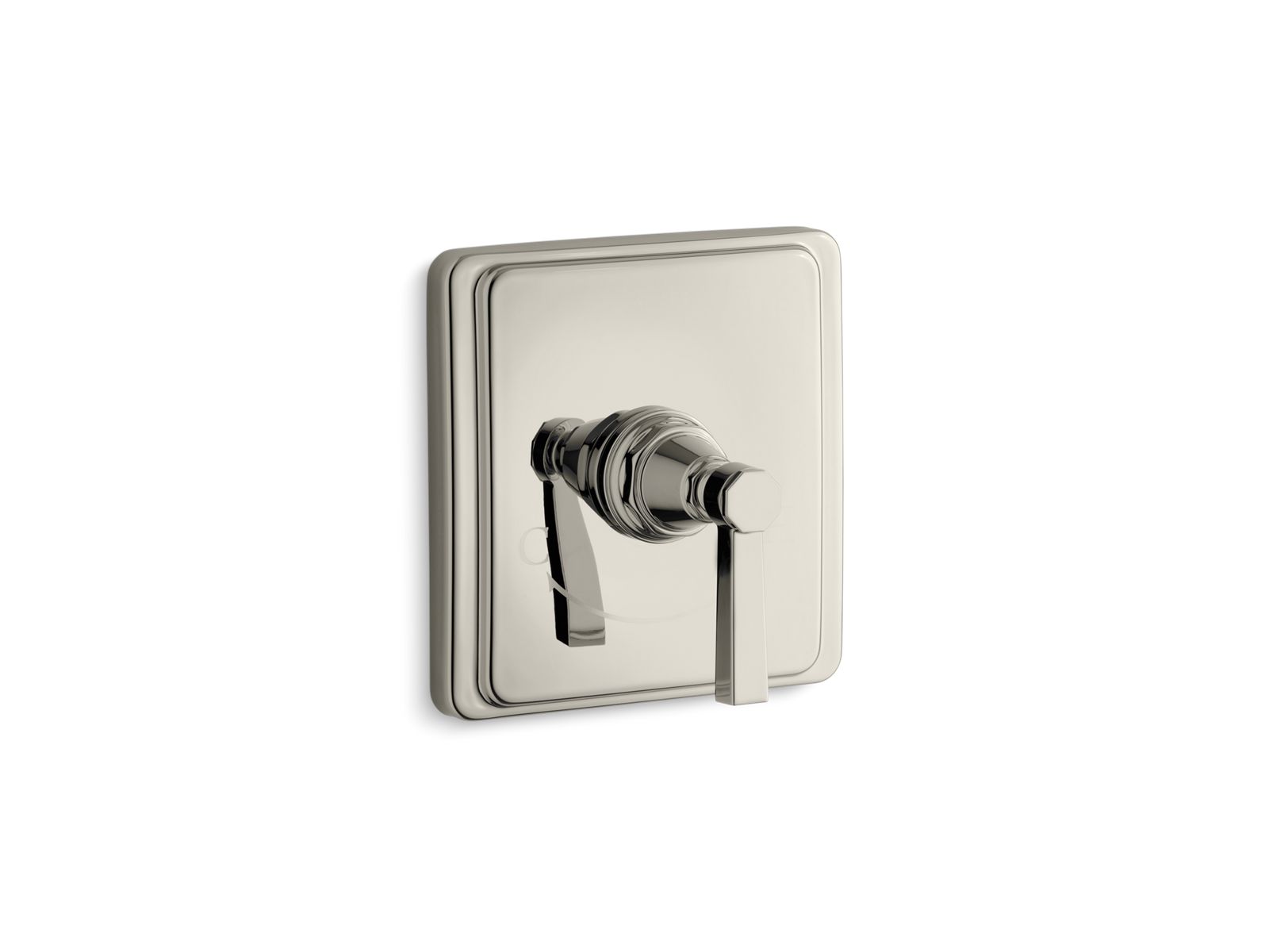 Pinstripe MasterShower temperature control valve trim with Lever handle