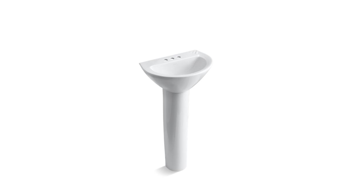 K21754 Parigi Pedestal Sink with 4Inch Centers KOHLER Canada