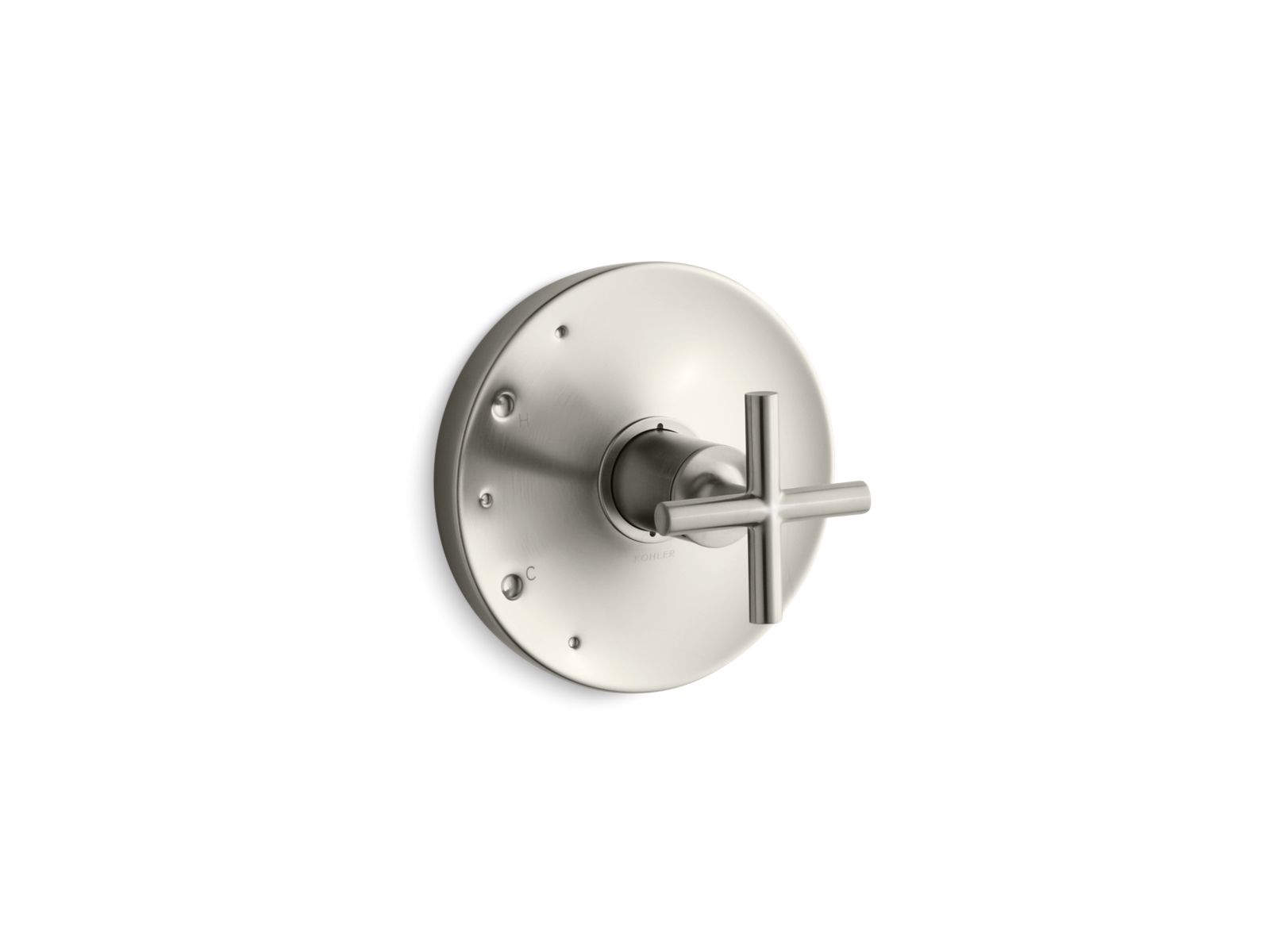 Purist Rite-Temp valve trim with cross handle