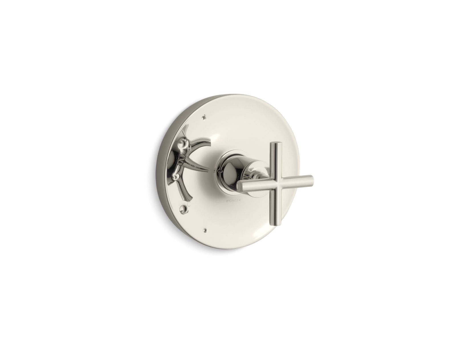 Purist Rite-Temp valve trim with cross handle
