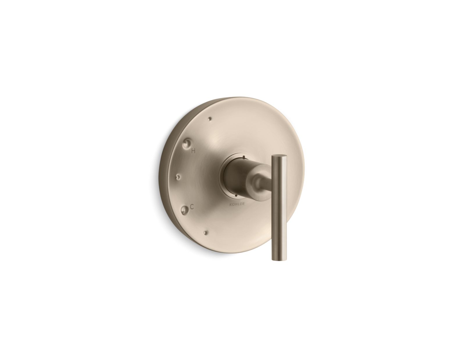 Purist Rite-Temp valve trim with lever handle