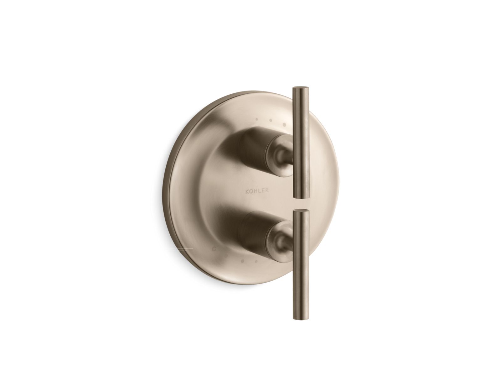 Purist MasterShower temperature and volume control valve trim