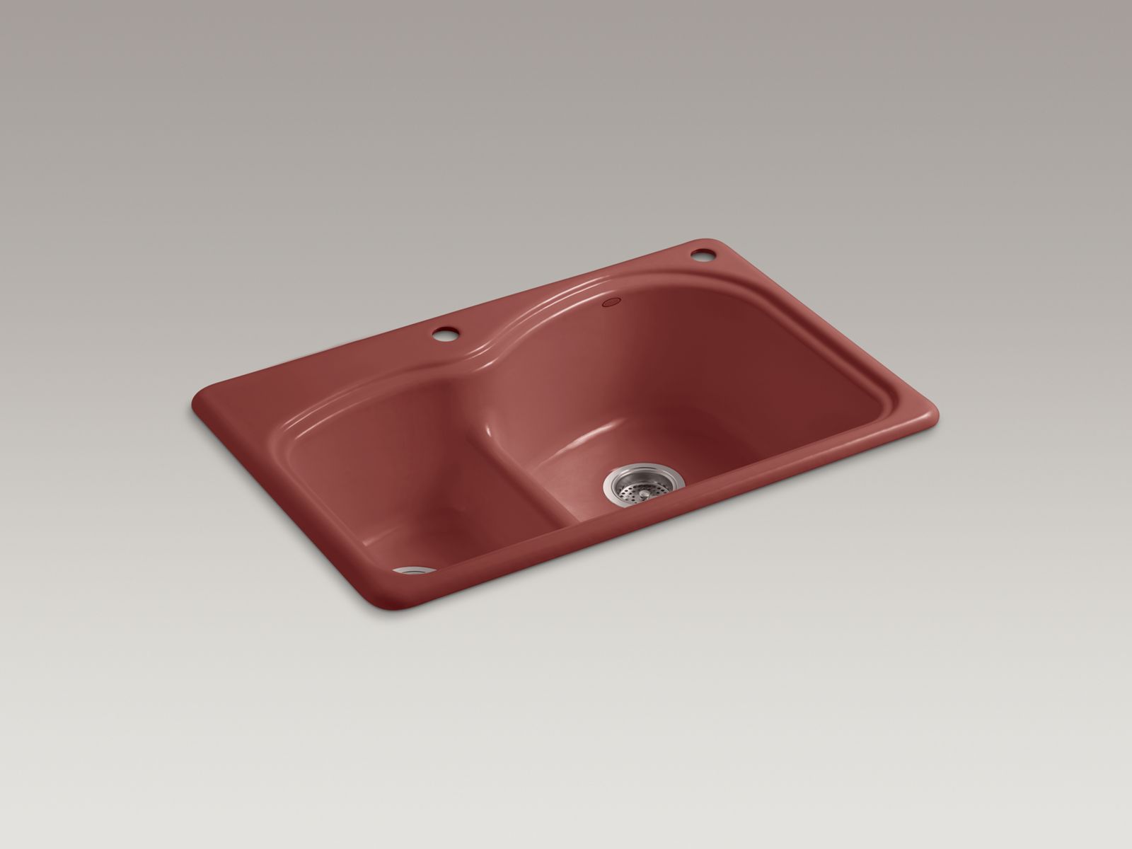 KOHLER | K-5839-2 | Woodfield Large/Medium Top-Mount Sink with Two